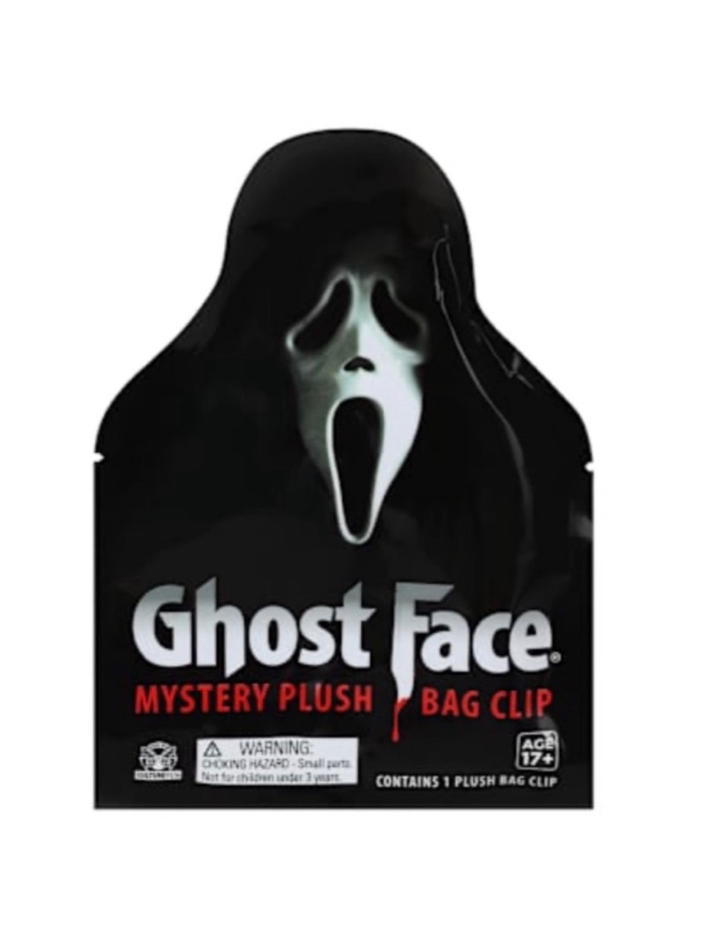 Ghost Face Mask Mystery Plush Bag Charm Clip Blind Bag
